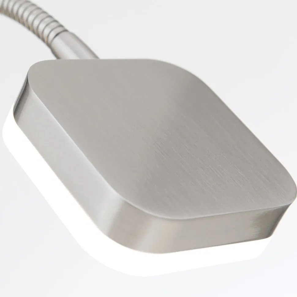 LED-tafellamp Tobias, mat nikkel