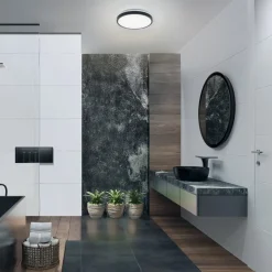 LEDVANCE Bathroom Ceiling LED plafondlamp zwart