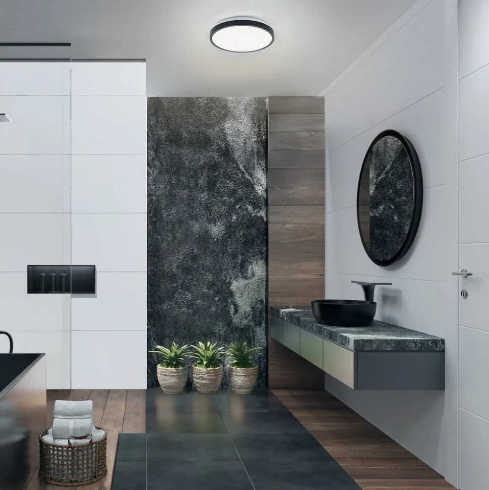 LEDVANCE Bathroom Ceiling LED plafondlamp zwart