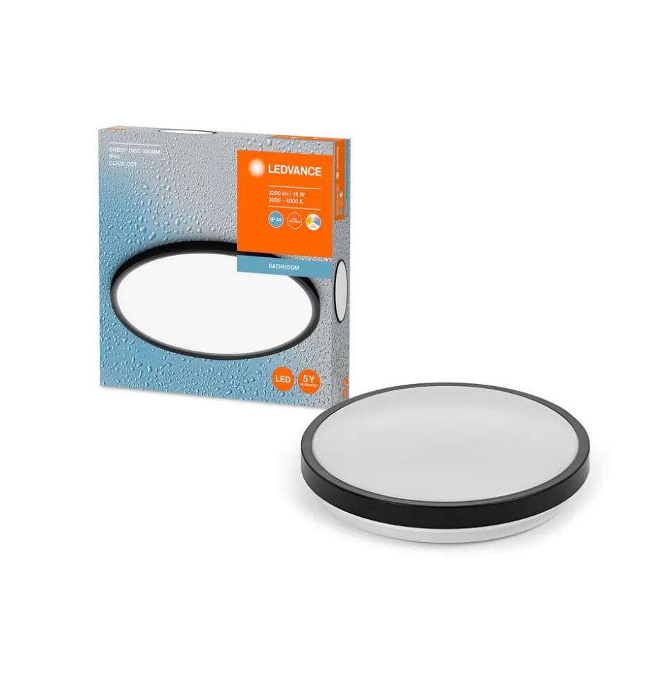 LEDVANCE Bathroom Ceiling LED plafondlamp zwart