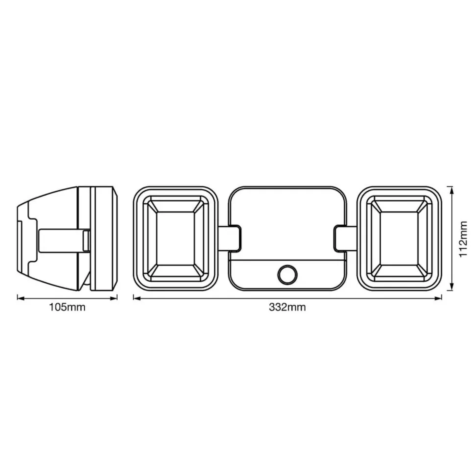 LEDVANCE Battery LED Spotlight buitenwandlamp 2l
