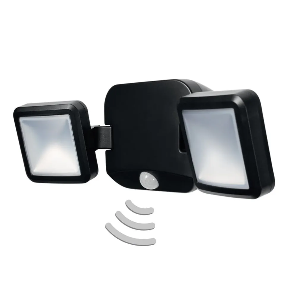 LEDVANCE Battery Spotlight buitenwand 2lamps zwart