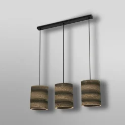 LEDVANCE Cilinder hanglamp, 3-lamps, bruin, golfkarton