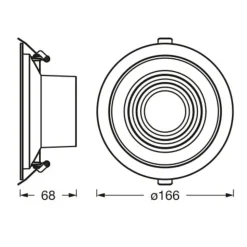Ledvance Decor Filament Ripple LED downlight
