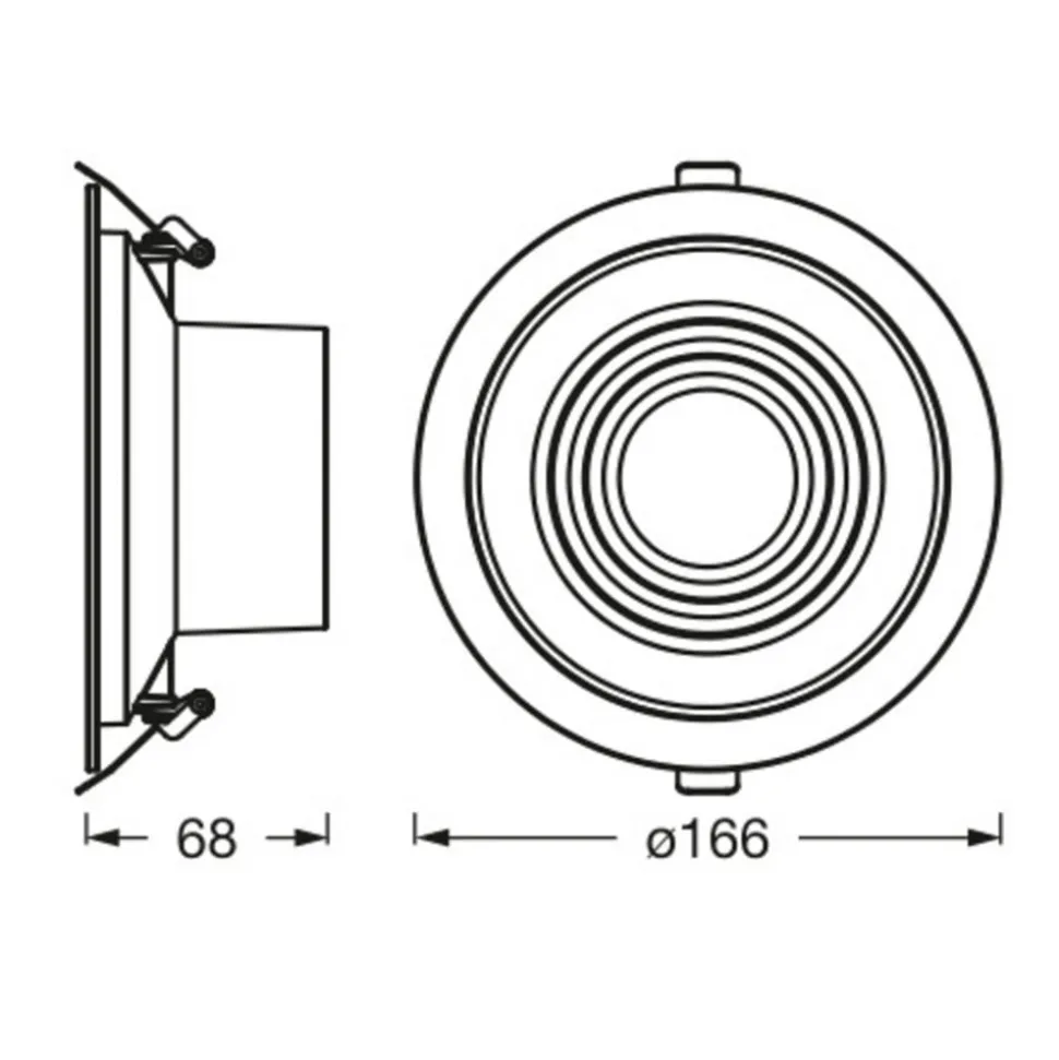 Ledvance Decor Filament Ripple LED downlight