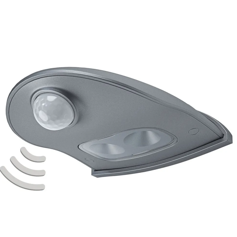 LEDVANCE Door Down LED buitenwandlamp, zilver