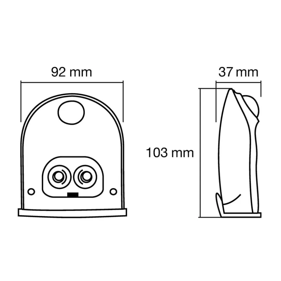 LEDVANCE Door Down LED buitenwandlamp, zilver