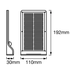 LEDVANCE DoorLED LED wandlamp zonne-energie in wit