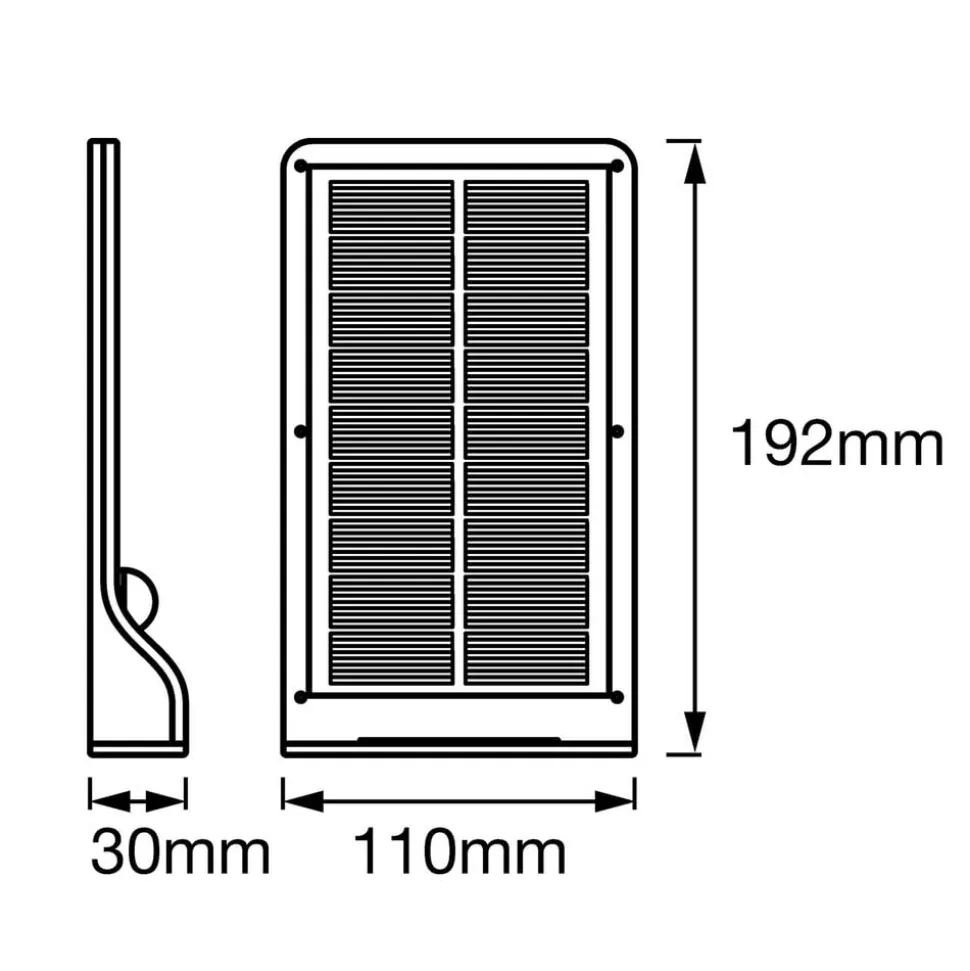 LEDVANCE DoorLED LED wandlamp zonne-energie in wit