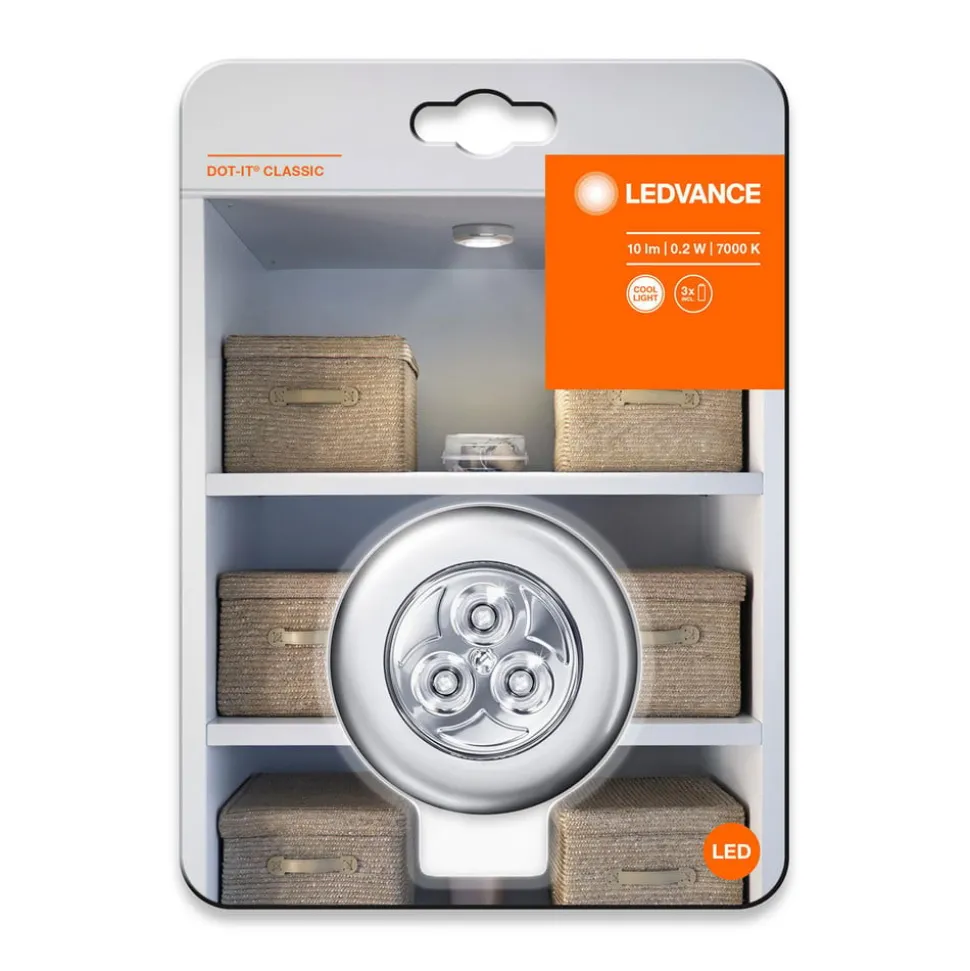 LEDVANCE DOT-it classic LED lamp zilver