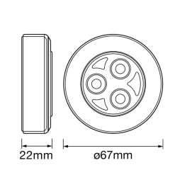 LEDVANCE DOT-it classic LED lamp zilver