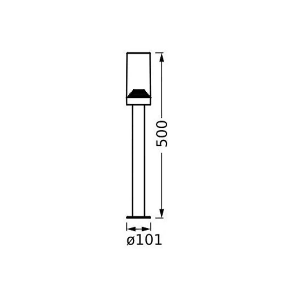 LEDVANCE Endura Classic Amber tuinpadverlichting, donkergrijs