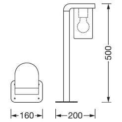 Ledvance Endura Classic Cascade sokkellamp amber