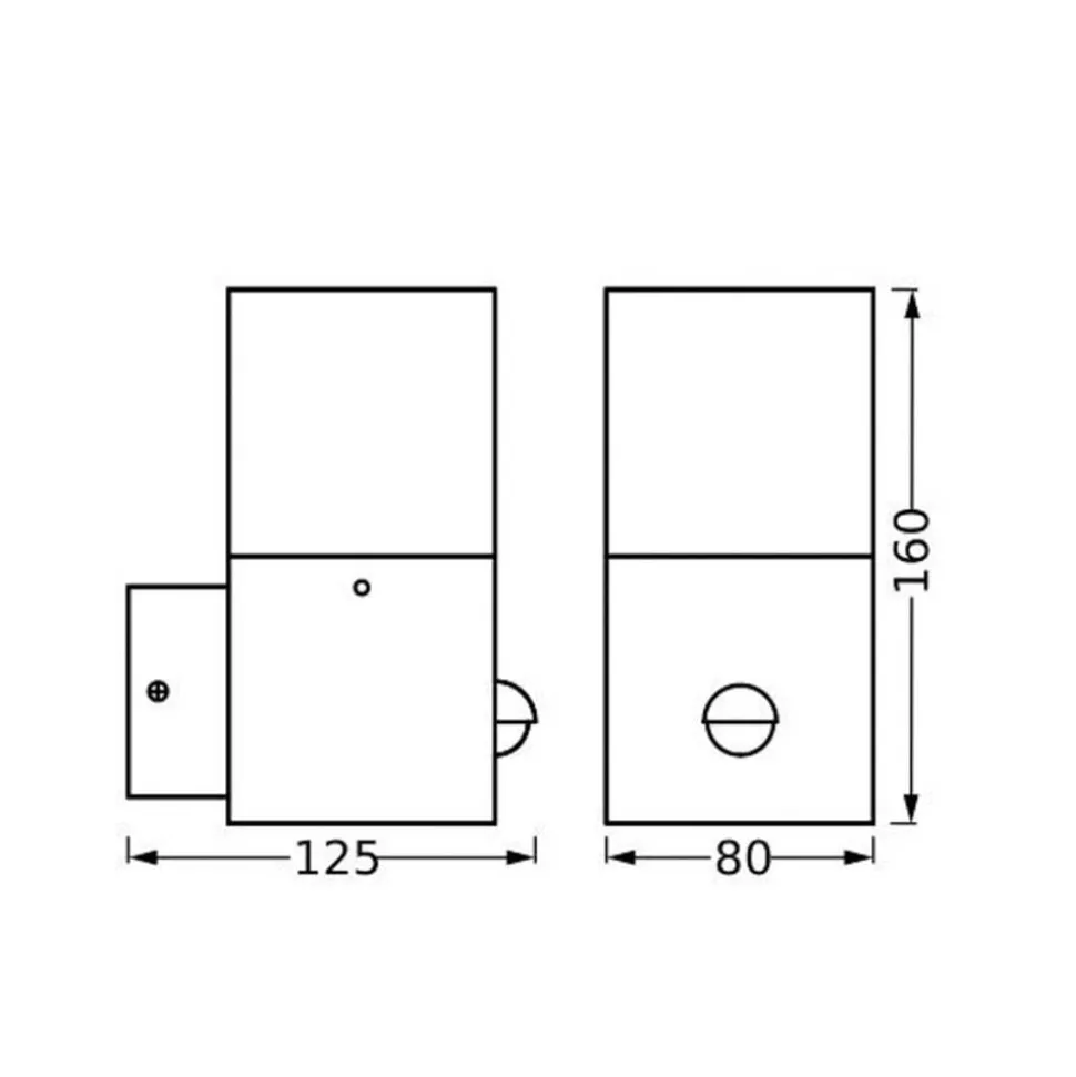 LEDVANCE Endura Classic Figo Square buitenwandlamp, sensor