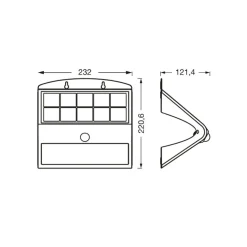 LEDVANCE Endura Flood Butterfly Solar Sensor 8W