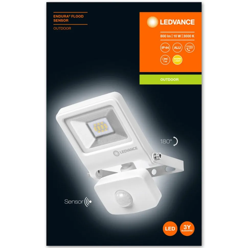 LEDVANCE Endura Flood sensor LED buitenspot wit