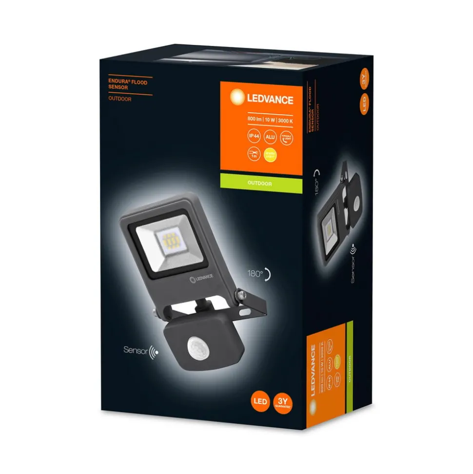 LEDVANCE Endura Flood sensor LED buitenspot grijs