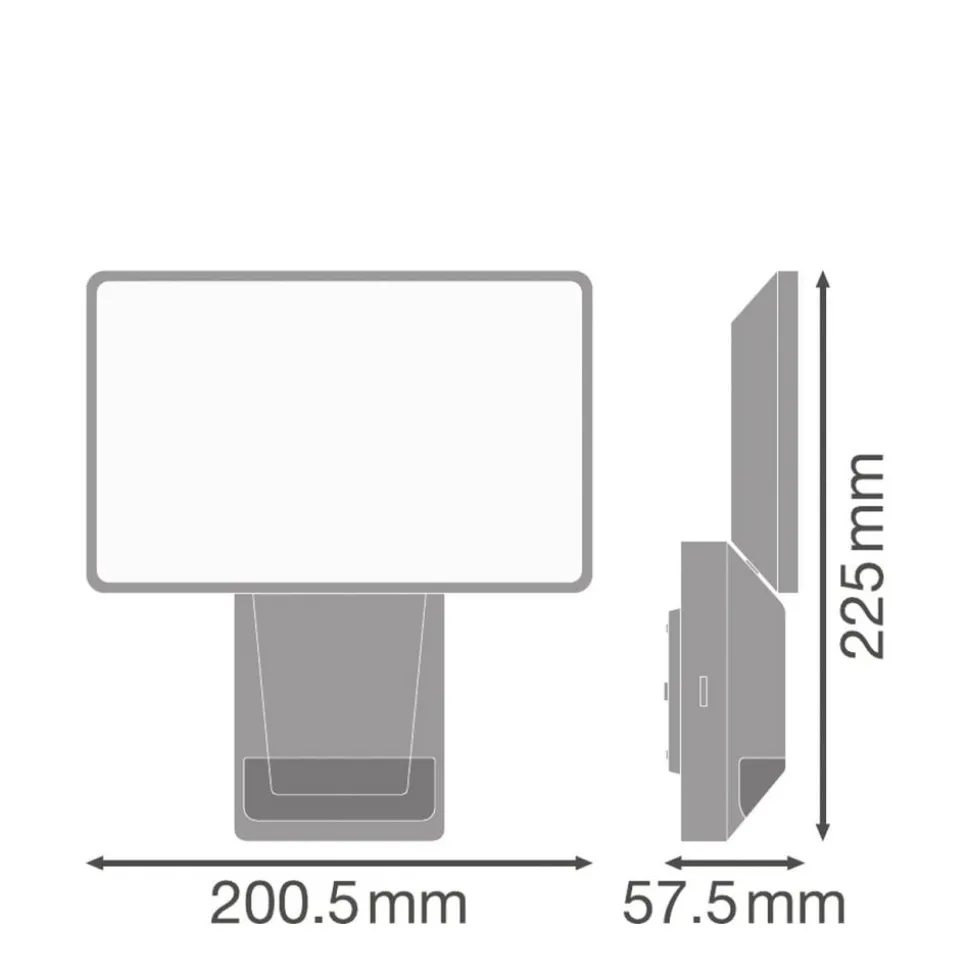 LEDVANCE Endura Pro Flood Sensor LED Spot 27W grijs