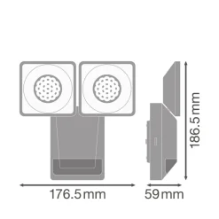LEDVANCE Endura Pro Spot Sensor LED spot 16W grijs