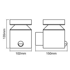 LEDVANCE Endura Style Cylinder sensor wandlamp
