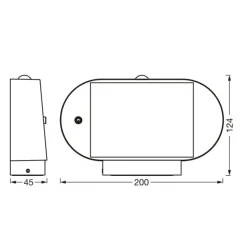 LEDVANCE Endura Style Solar Ovale S wandlamp 3000K