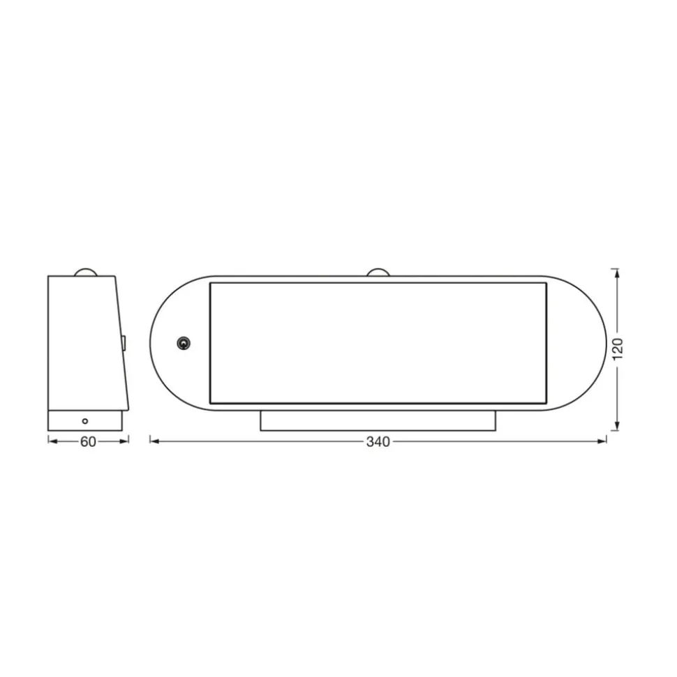 LEDVANCE Endura Style Solar Oval wandlamp 4000K