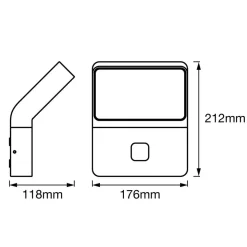 LEDVANCE Endura Style Wall Wide sensor buitenlamp