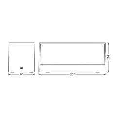 LEDVANCE LED buitenwandlamp Endura Style Idri, donkergrijs