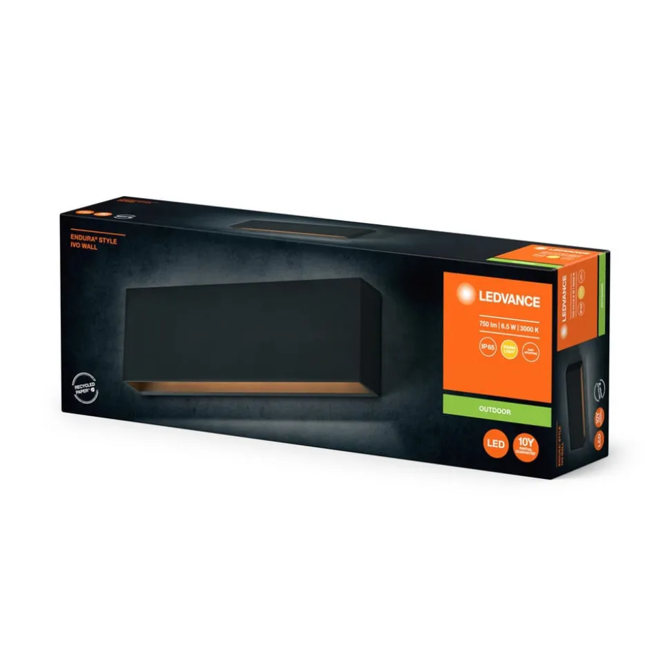 LEDVANCE LED buitenwandlamp Endura Style Ivo, donkergrijs