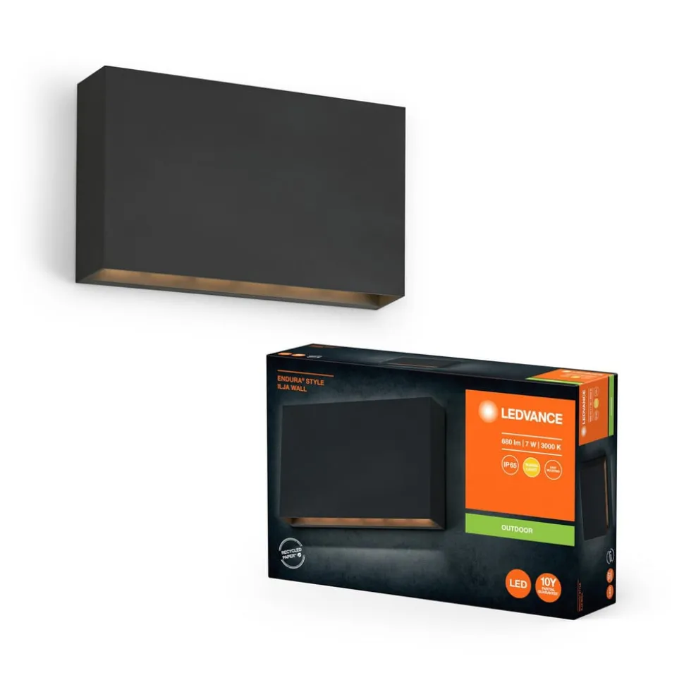 LEDVANCE LED buitenwandlamp Endura Style Ilja, donkergrijs