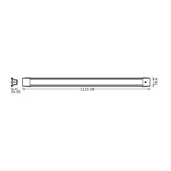 LEDVANCE LED kantoor hanglamp Lijn 840 lengte 112 cm, wit