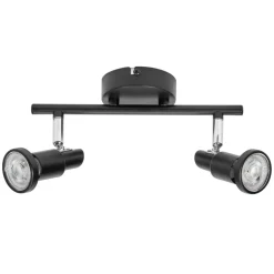 LEDVANCE LED plafondspot GU10, 2-lamps, zwart