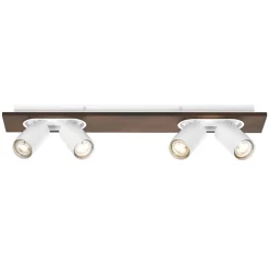 LEDVANCE LED plafondspot Mercury GU10, 4-lamps, hout/wit