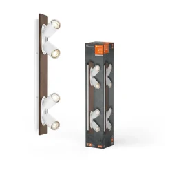 LEDVANCE LED plafondspot Mercury GU10, 4-lamps, hout/wit