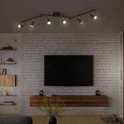 LEDVANCE LED plafondspot GU10, 6-lamps, zwart