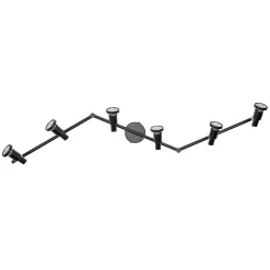 LEDVANCE LED plafondspot GU10, 6-lamps, zwart