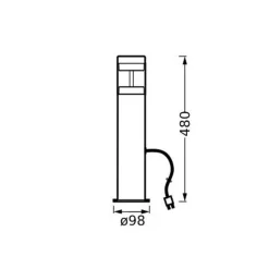 LEDVANCE LED tuinpadverlichting Endura Hybrid Hagen, roestvrij staal