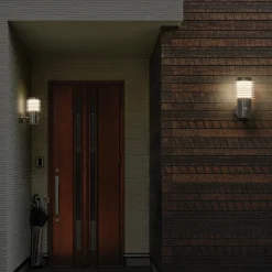 LEDVANCE LED wandlamp Endura Style Rondo, roestvrij staal, sensor