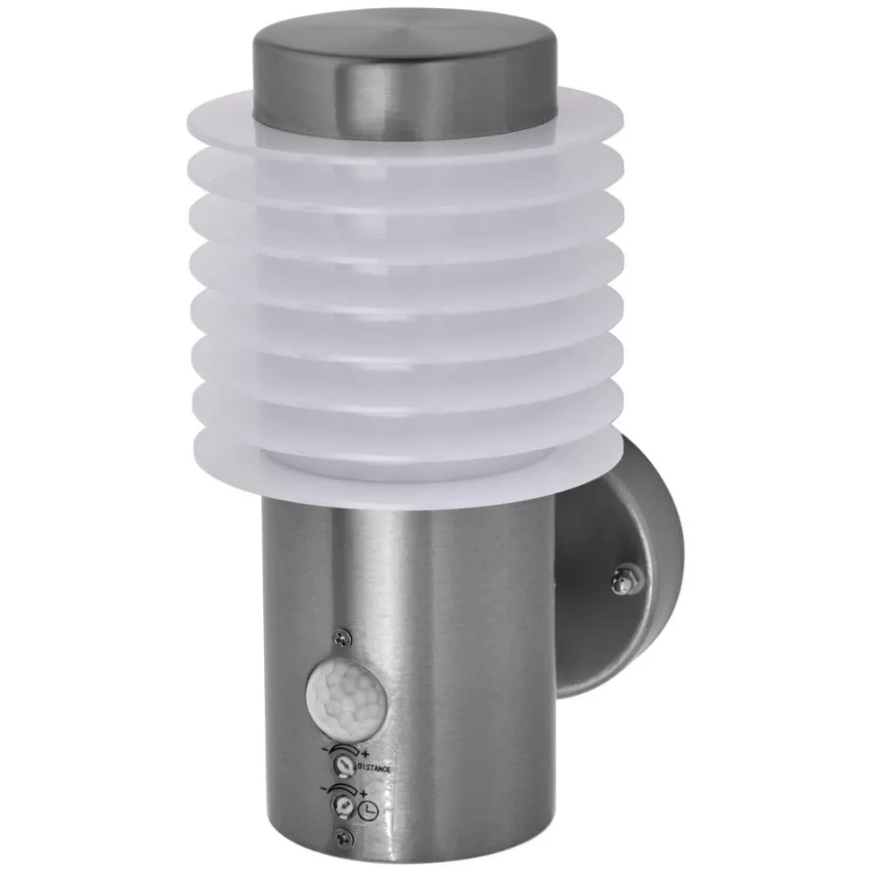 LEDVANCE LED wandlamp Endura Style Rondo, roestvrij staal, sensor