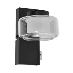 LEDVANCE LED wandlamp Orbis Flame, 1-lamp, zwart, IP44