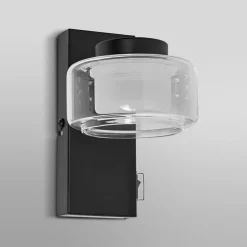 LEDVANCE LED wandlamp Orbis Flame, 1-lamp, zwart, IP44