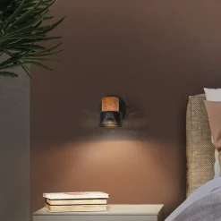 LEDVANCE LED wandspot Cork, GU10, dimbaar, zwart