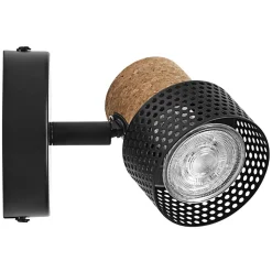 LEDVANCE LED wandspot Cork, GU10, dimbaar, zwart
