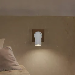 LEDVANCE LED wandspot Mercury GU10, hout/wit