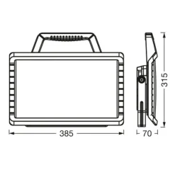 Ledvance LED-Worklight Value Battery paneel 26W