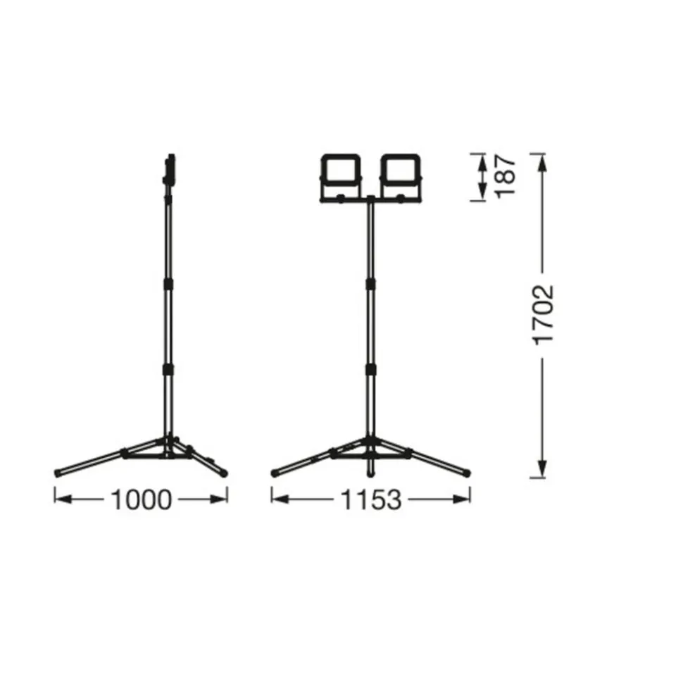 Ledvance LED-Worklight Value Tripod 2-lamps 2 x 20 W
