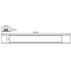 LEDVANCE Linear Slim RGBW onderbouwlamp 30cm