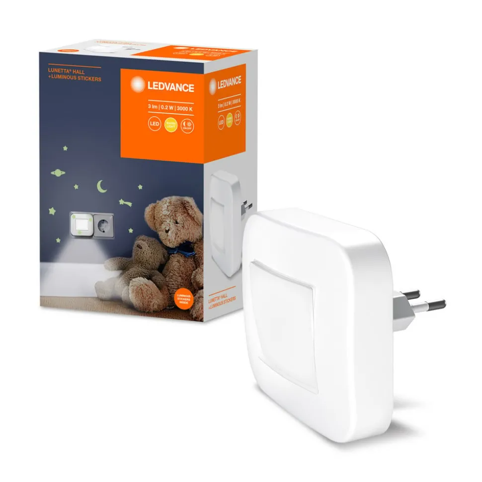 LEDVANCE Lunetta Hall White LED nachtlamp kantelb.