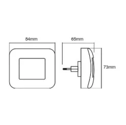 LEDVANCE Lunetta Hall White LED nachtlamp kantelb.