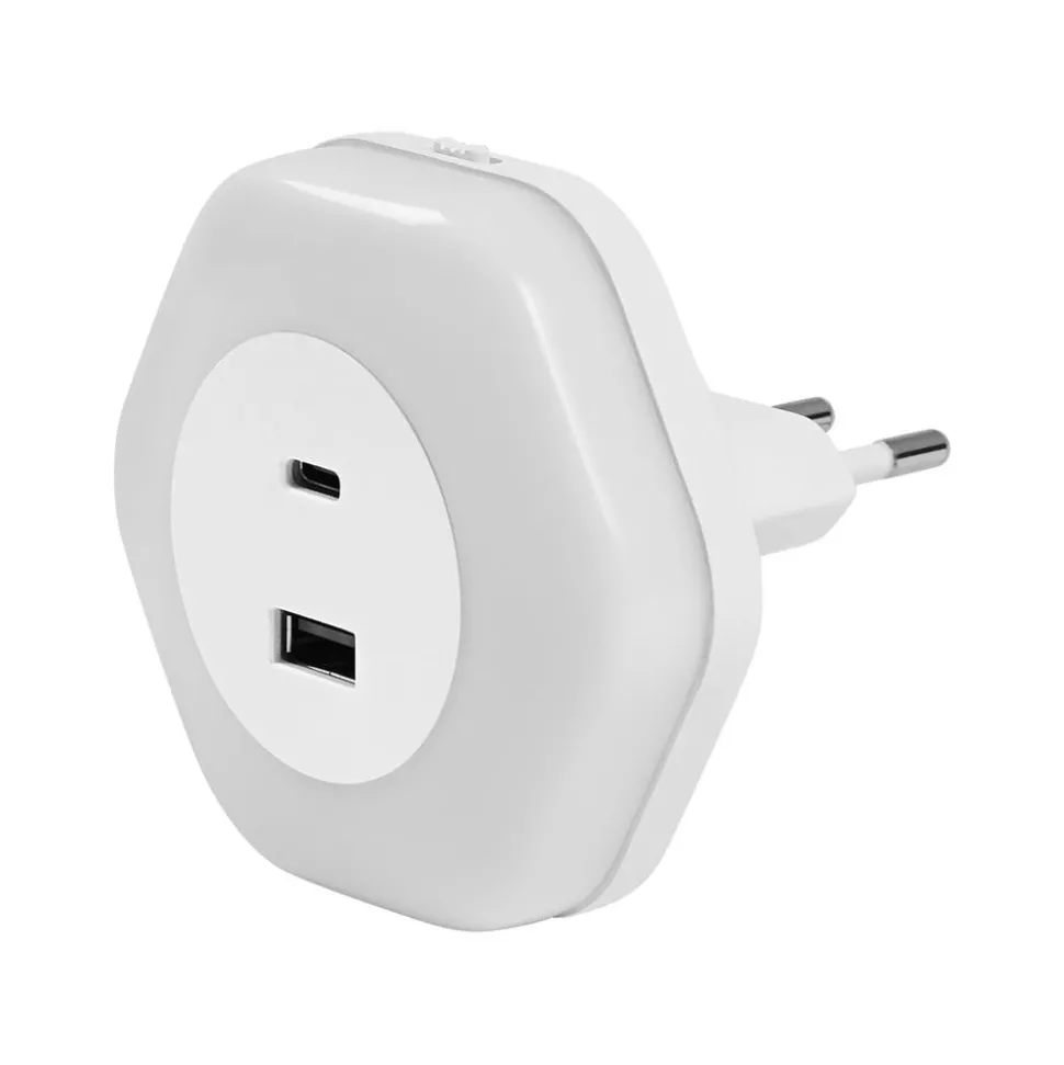 LEDVANCE Lunetta Hexagon stekker-nachtlicht wit